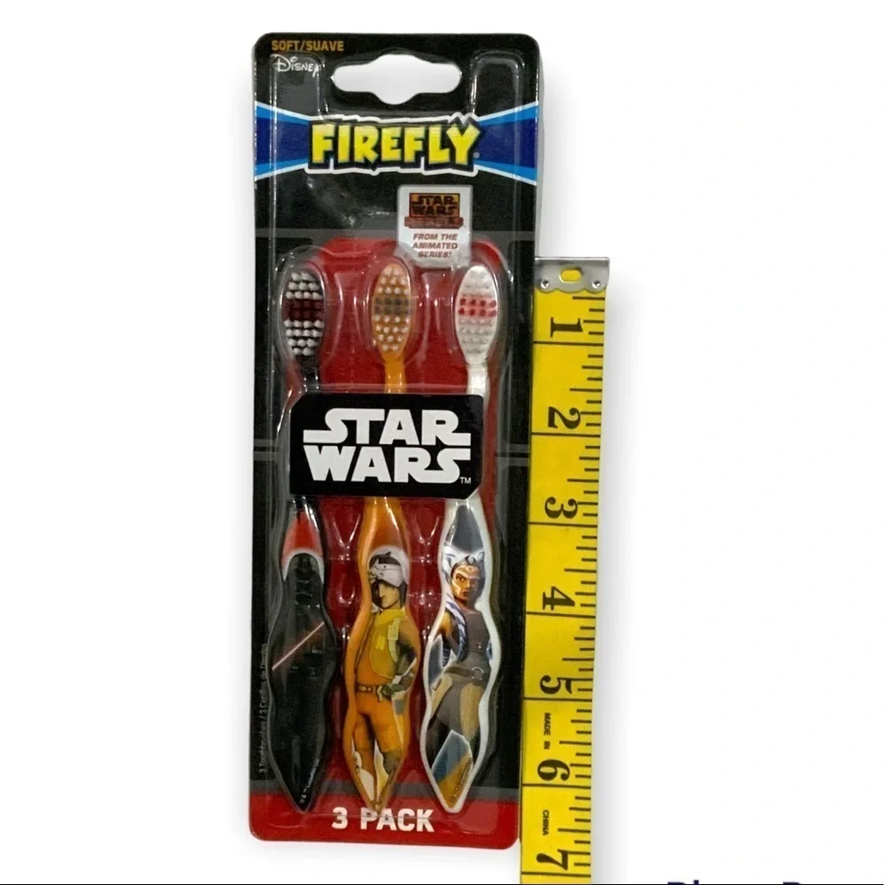 Firefly Star Wars Kids Toothbrushes Pack of 3